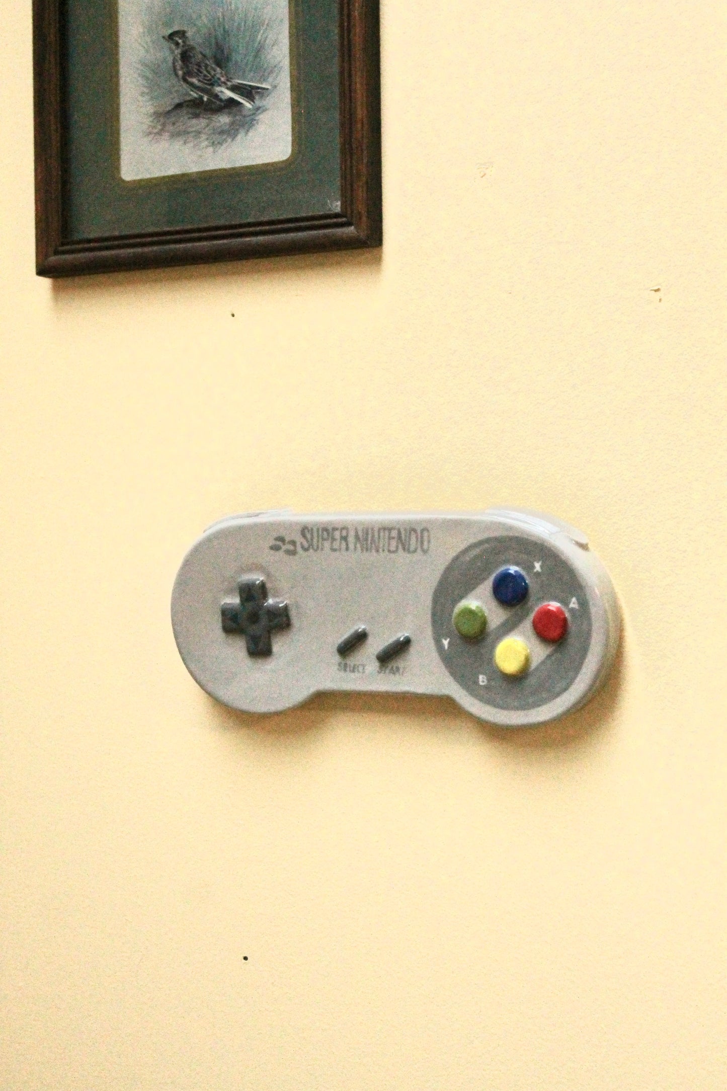 Super Nintendo controller wallpiece
