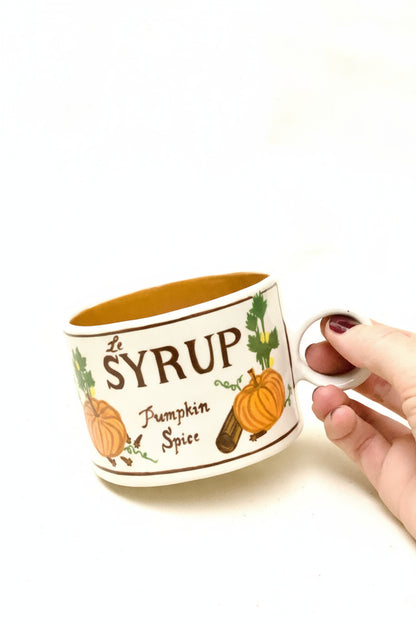 pumpkin spice syrup mug
