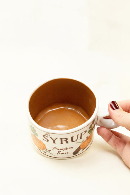 pumpkin spice syrup mug