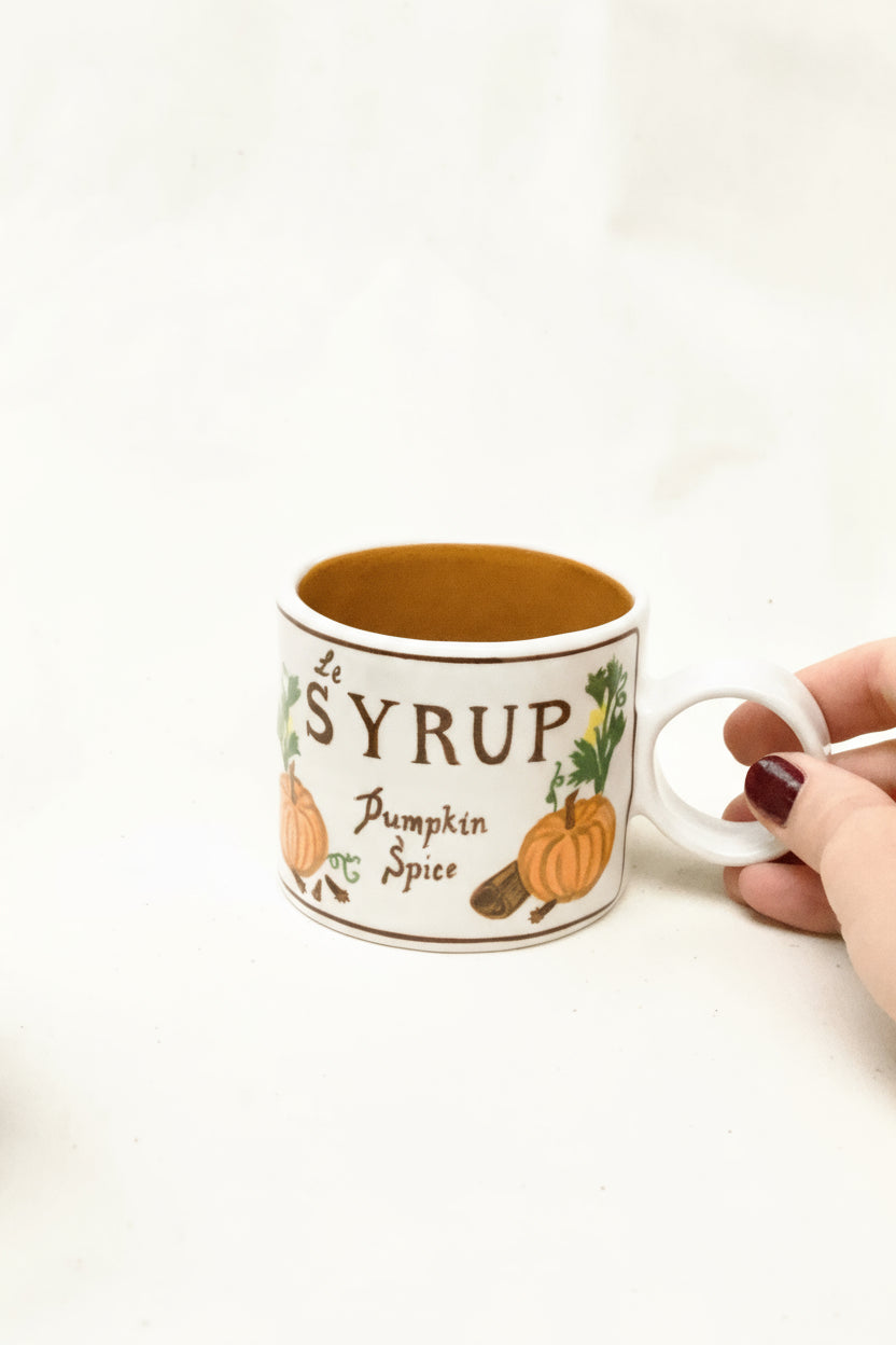 pumpkin spice syrup coffee cup
