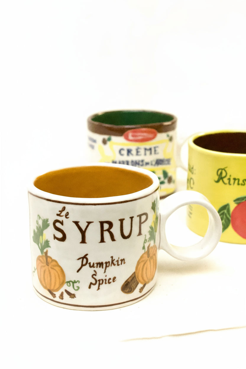 pumpkin spice syrup coffee cup
