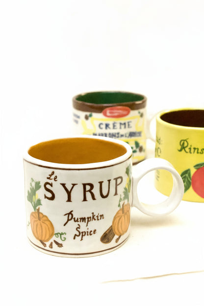 pumpkin spice syrup coffee cup