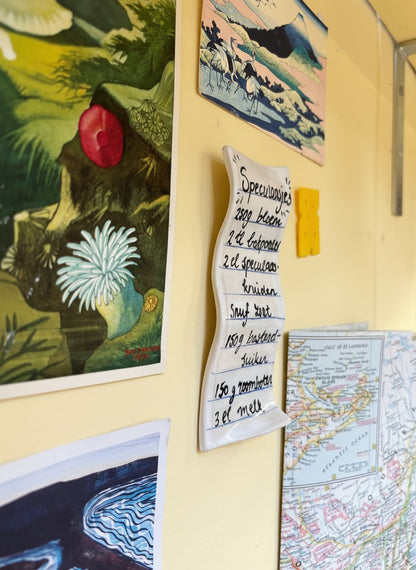 Speculaasjes recipe wall ornament