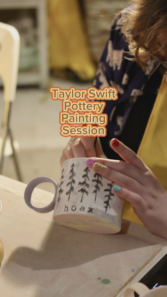 Taylor Swift inspired Pottery Painting Session - October 18th