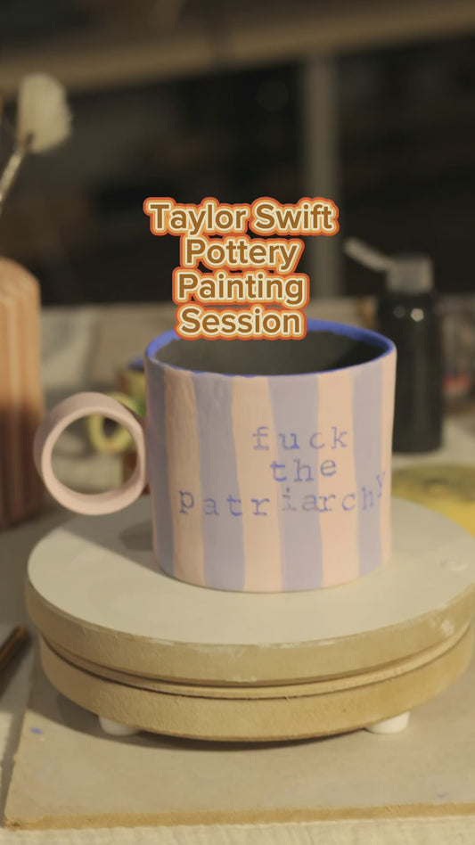 Taylor Swift inspired Pottery Painting Session - January 11th